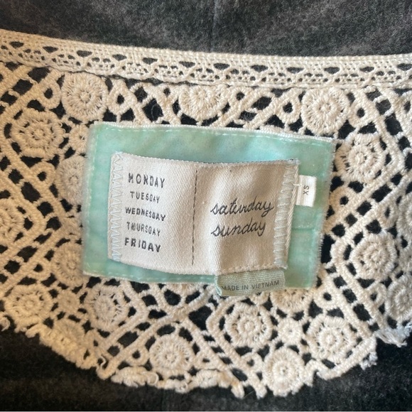 Anthropologie SATURDAY SUNDAY Green Elise Blanket Cardigan! XS - Picture 7 of 9